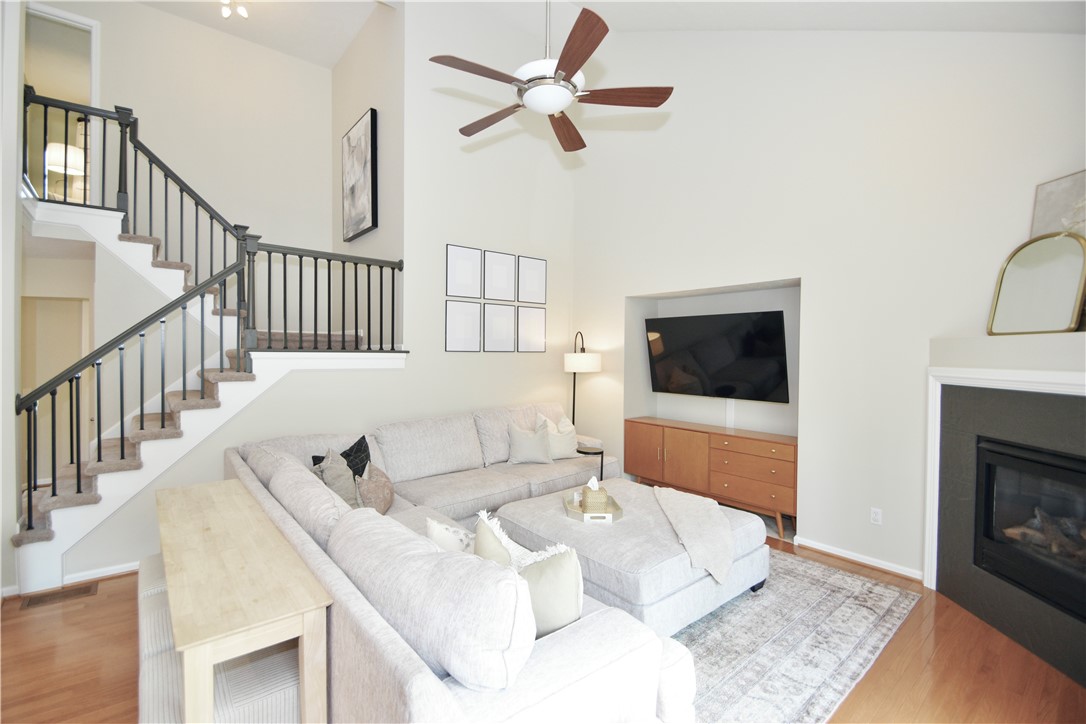 41 Ketchum Street Victor, NY 14564 - Photo 10 of 36 Living room with gas fireplace