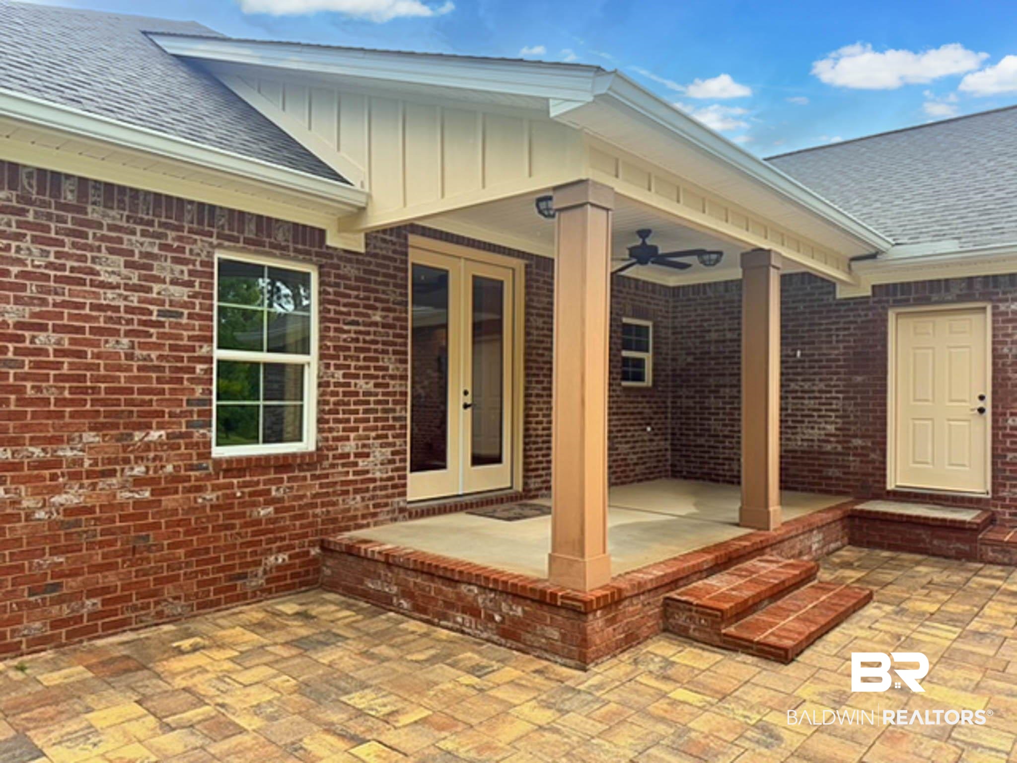 8145 Bay View Drive Foley, AL 36535 - Photo 55 of 81 View of patio / terrace with french doors and ceiling fan