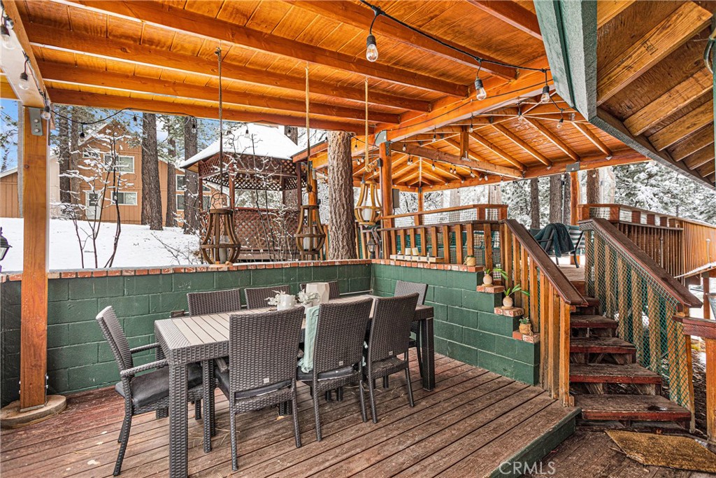 42363 Paramount Road Big Bear Lake, CA 92315 - Photo 43 of 58 a view of a dining room with furniture and window