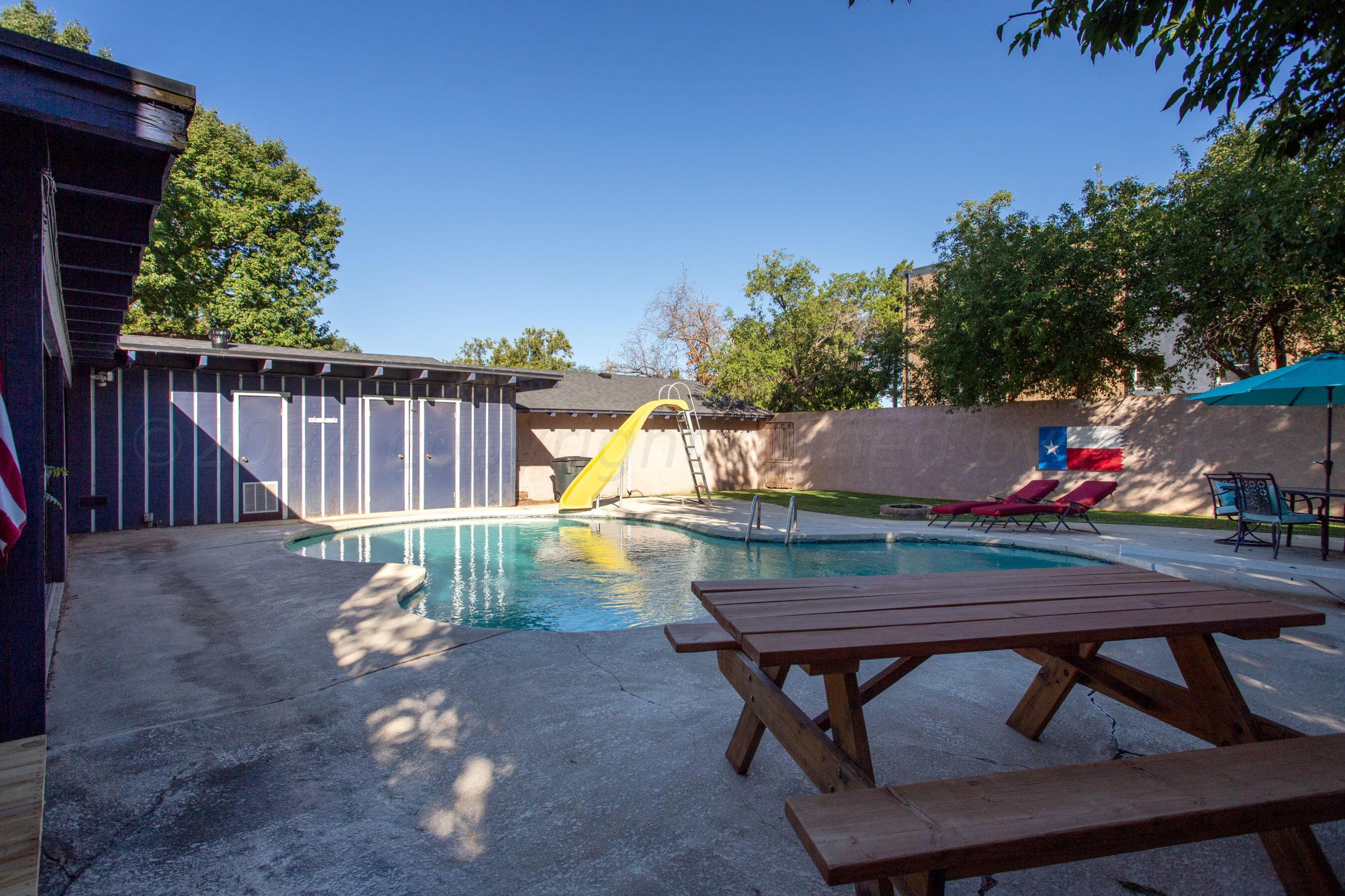 3802 Puckett Drive Amarillo, TX 79109 - Photo 35 of 38 Backyard/Pool