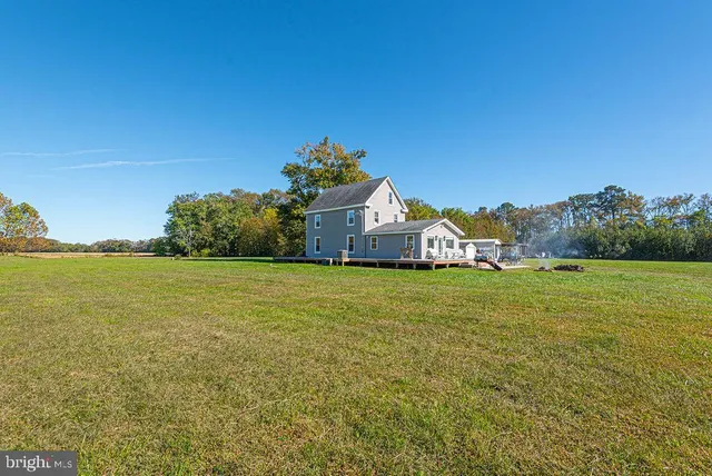 a view of a lake with a park