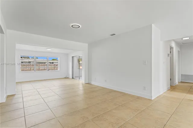 a view of an empty room