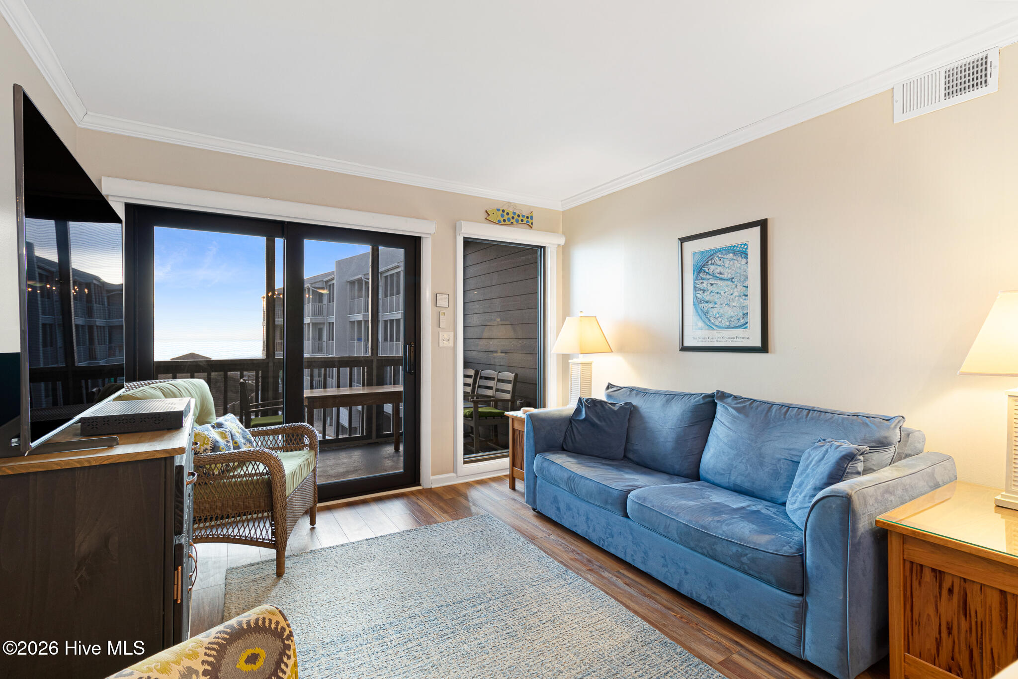 2111 West Fort Macon Road, Unit 211 DUNESCAPE Atlantic Beach, NC 28512 - Photo 12 of 39 Living Room