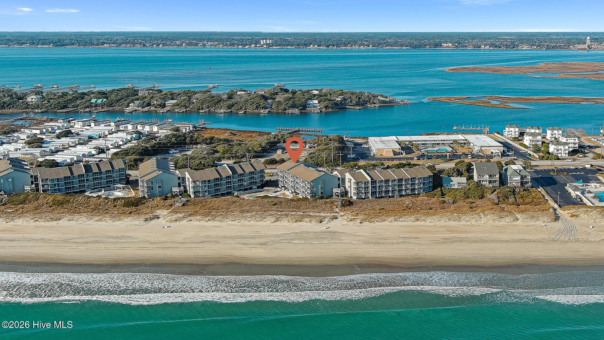 2111 West Fort Macon Road, Unit 211 DUNESCAPE Atlantic Beach, NC 28512 - Photo 35 of 39 Aerial