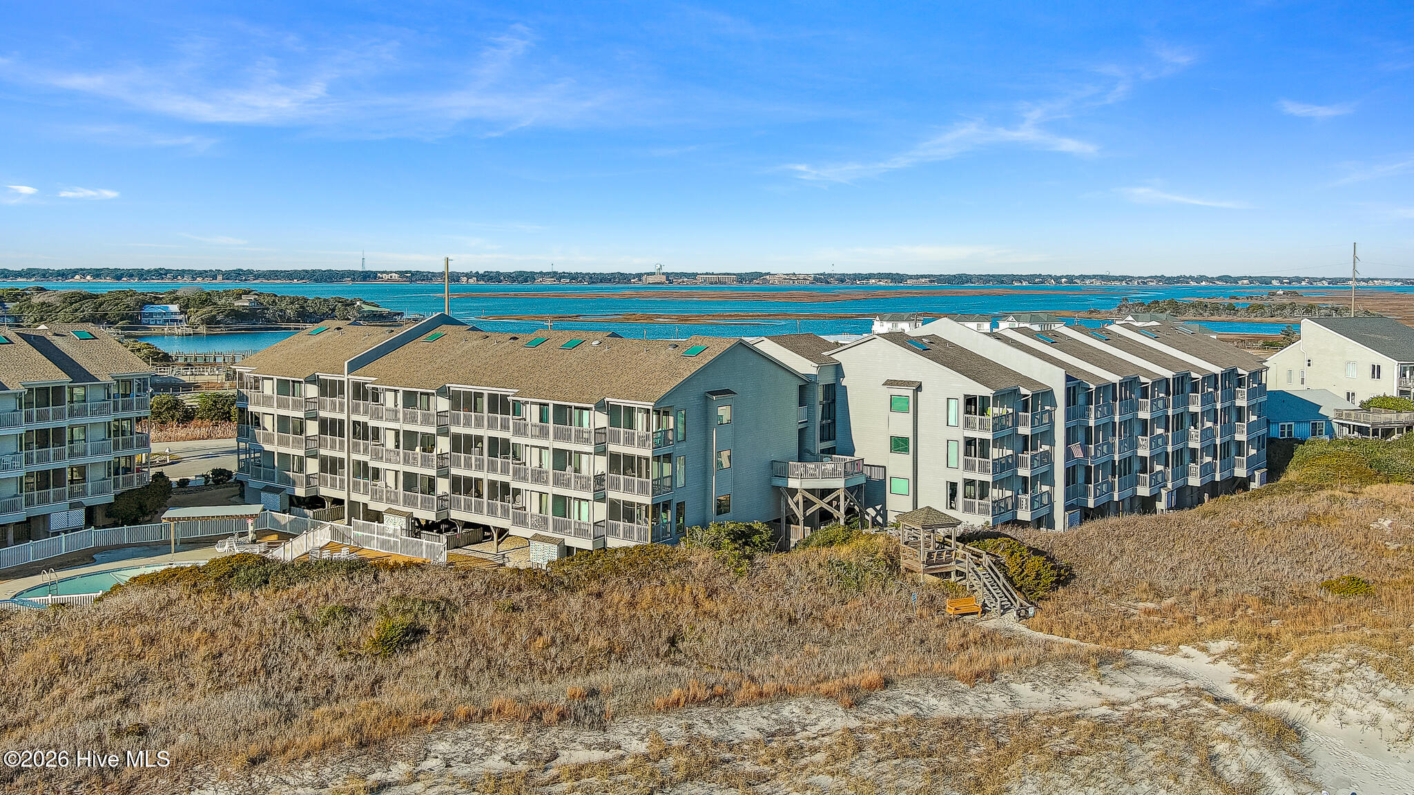 2111 West Fort Macon Road, Unit 211 DUNESCAPE Atlantic Beach, NC 28512 - Photo 9 of 39 Aerial