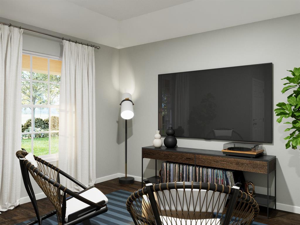 1104 Runway Road Fort Worth, TX 76131 - Photo 17 of 36 a bedroom with furniture and a window