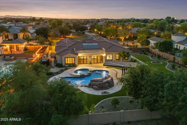 an aerial view of house with outdoor space