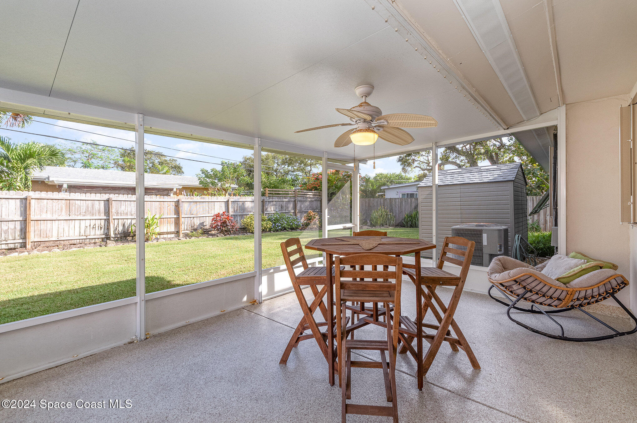 968 Trinidad Road Cocoa Beach, FL 32931 - Photo 8 of 20 a view of a dining room with furniture window and outside view