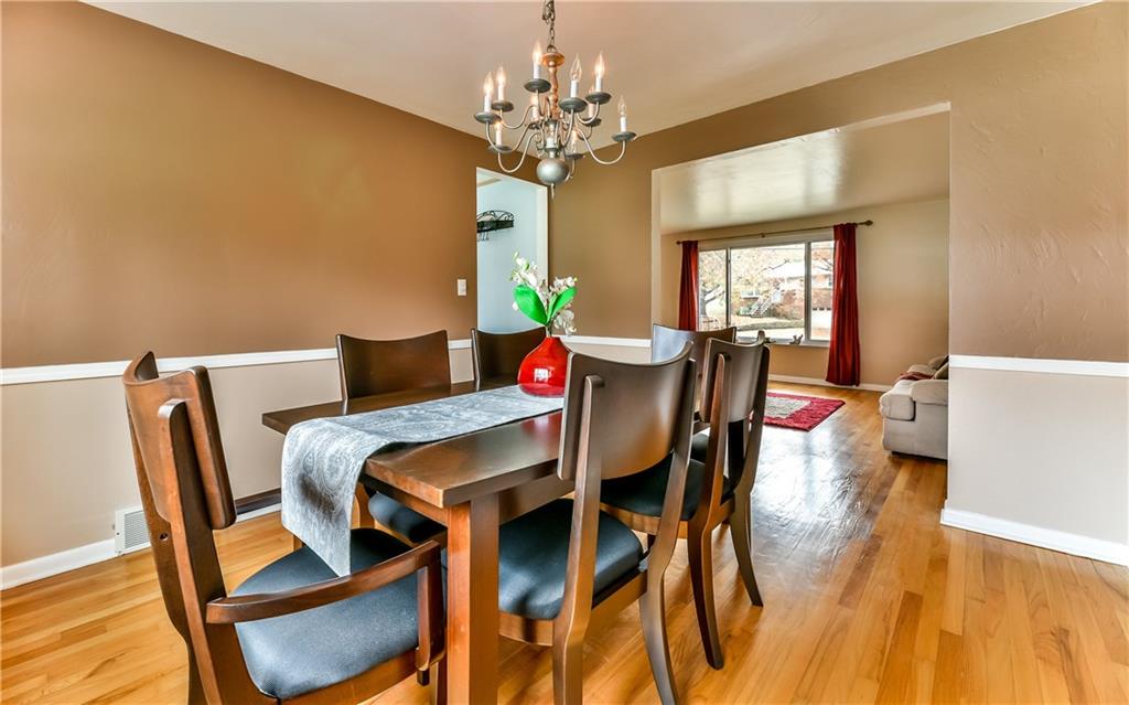 8409 Edwood Road Pittsburgh, PA 15237 - Photo 9 of 25 Formal dining room that accommodates a 6-8 sitting table and adjacent furniture