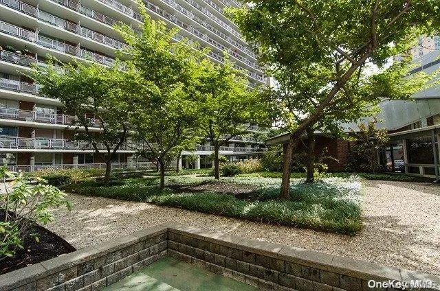 a house view with a garden space