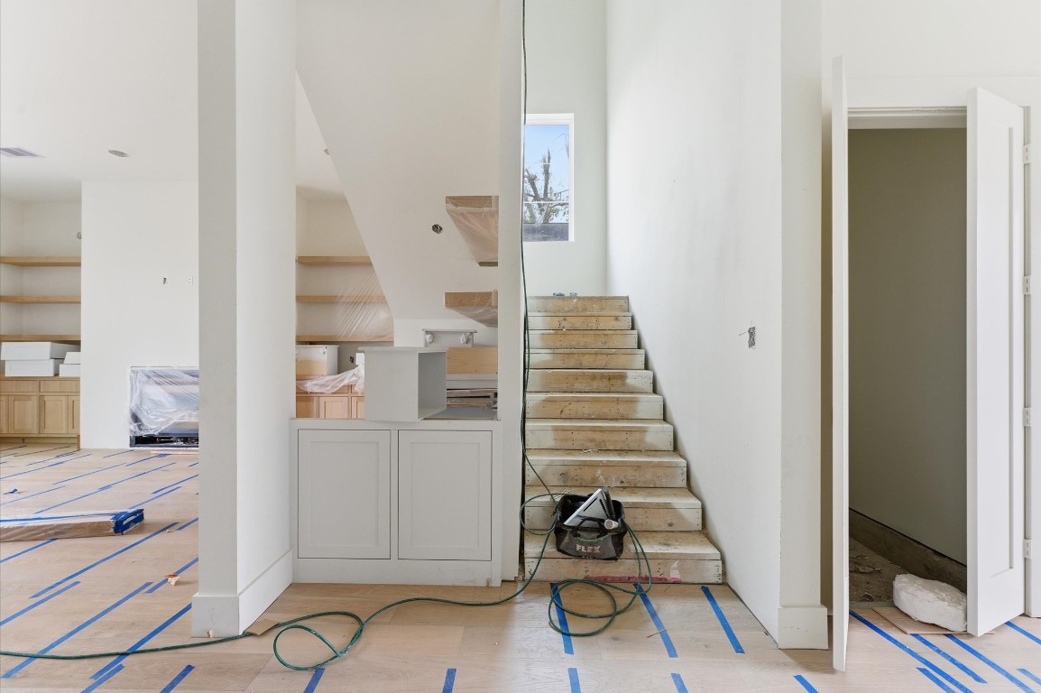 1106 Robbie Street Houston, TX 77009 - Photo 9 of 36 Stairs leading to the second floor.