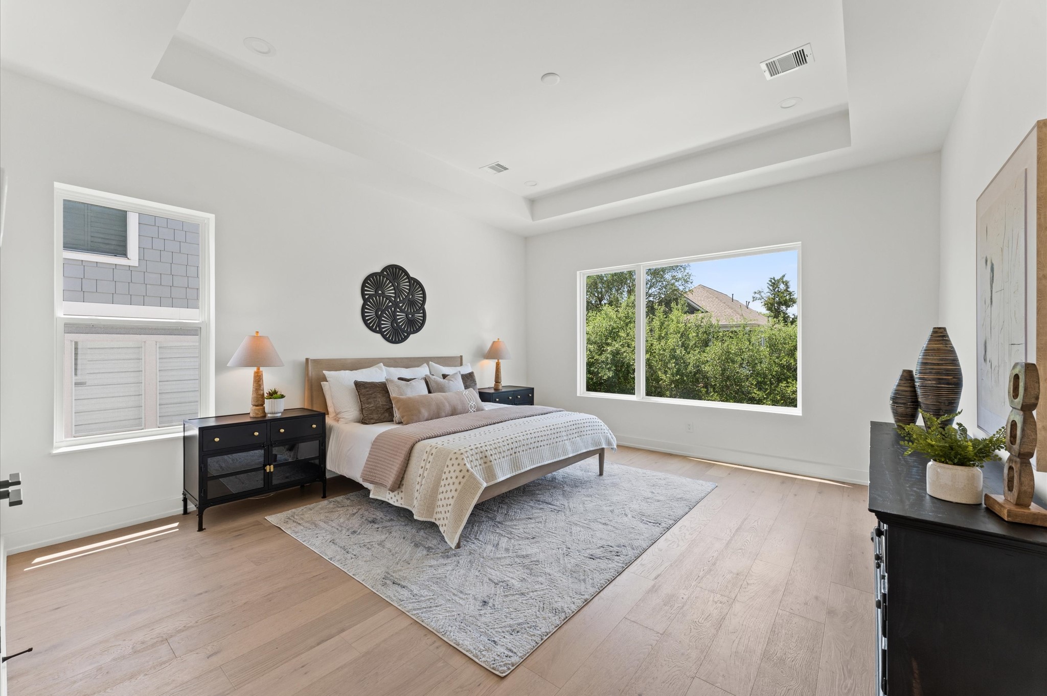 1106 Robbie Street Houston, TX 77009 - Photo 30 of 38 a bedroom with a bed furniture and a window