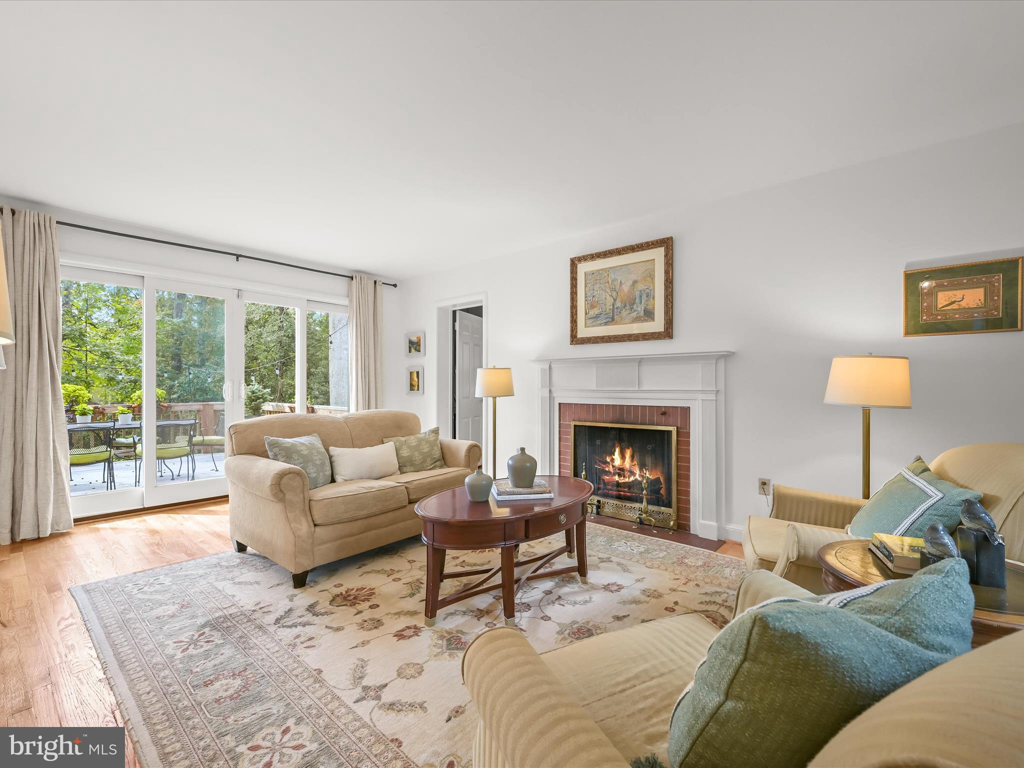 4005 Clagett Road Hyattsville, MD 20782 - Photo 2 of 50 a living room with furniture and a fireplace