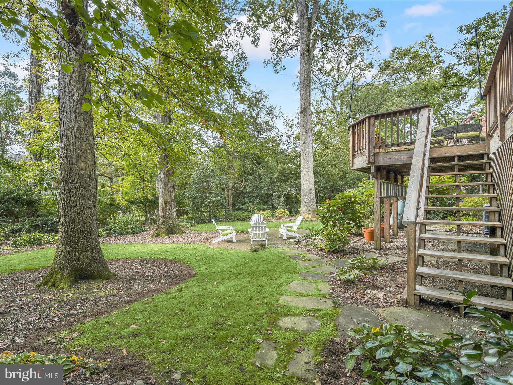 4005 Clagett Road Hyattsville, MD 20782 - Photo 39 of 50 a view of a house with a backyard and a tree