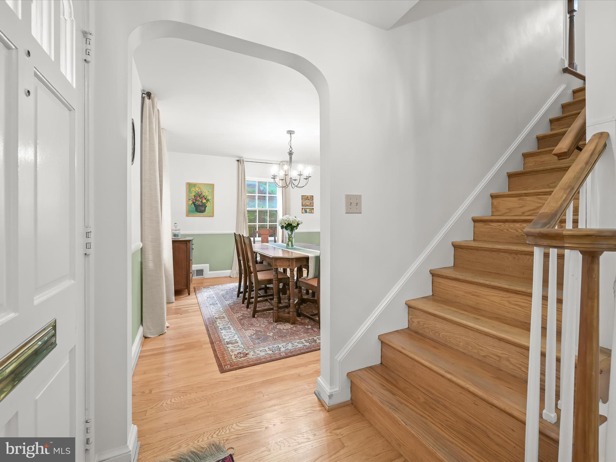 4005 Clagett Road Hyattsville, MD 20782 - Photo 5 of 50 a view of entryway and hall with wooden floor