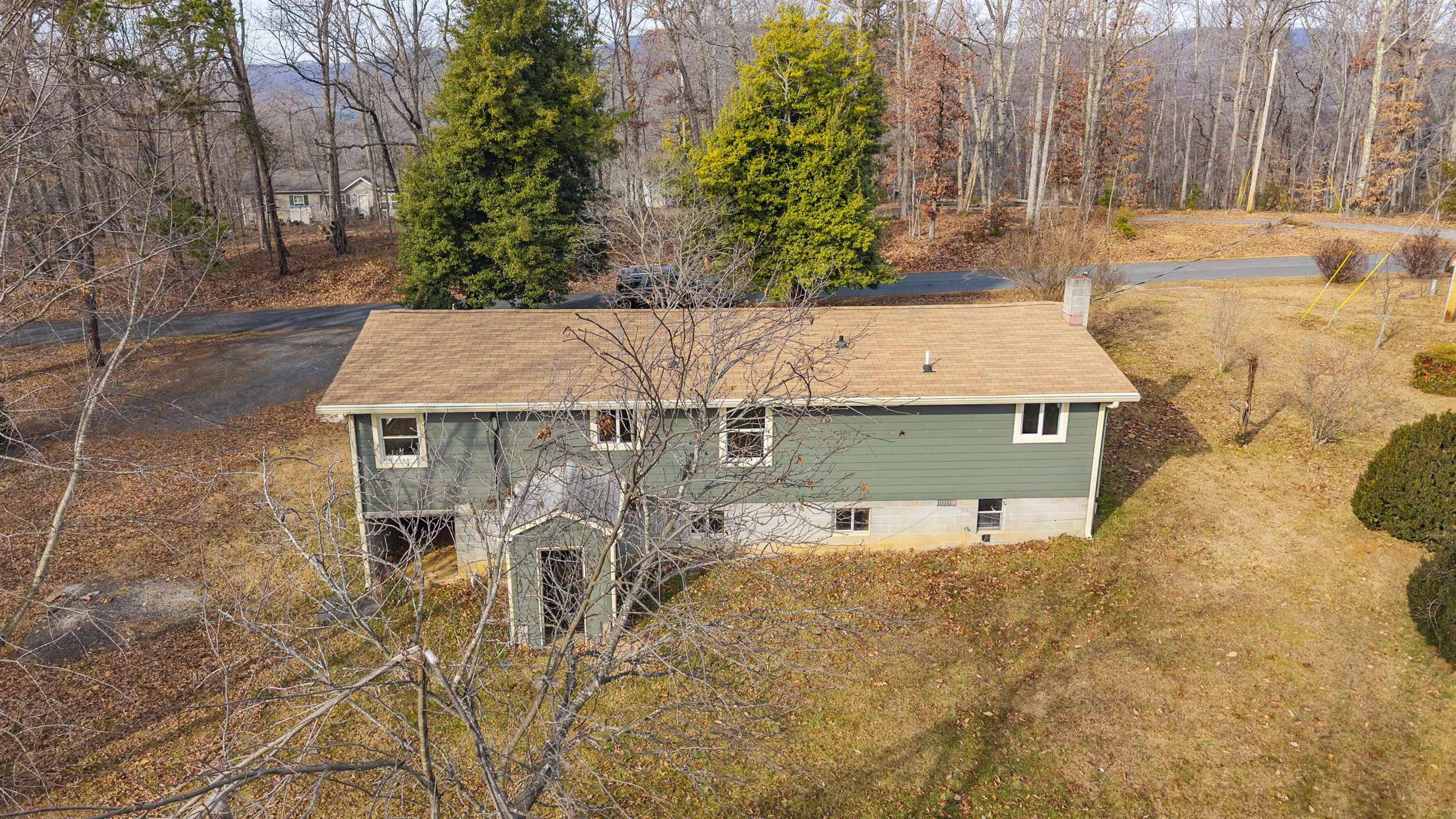7081 Secretarys Sand Road Schuyler, VA 22969 - Photo 39 of 64 an aerial view of a house with yard and parking space