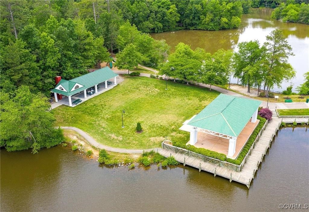 15221 Windy Ridge Road Midlothian, VA 23112 - Photo 27 of 30 an aerial view of a house with a swimming pool and outdoor space