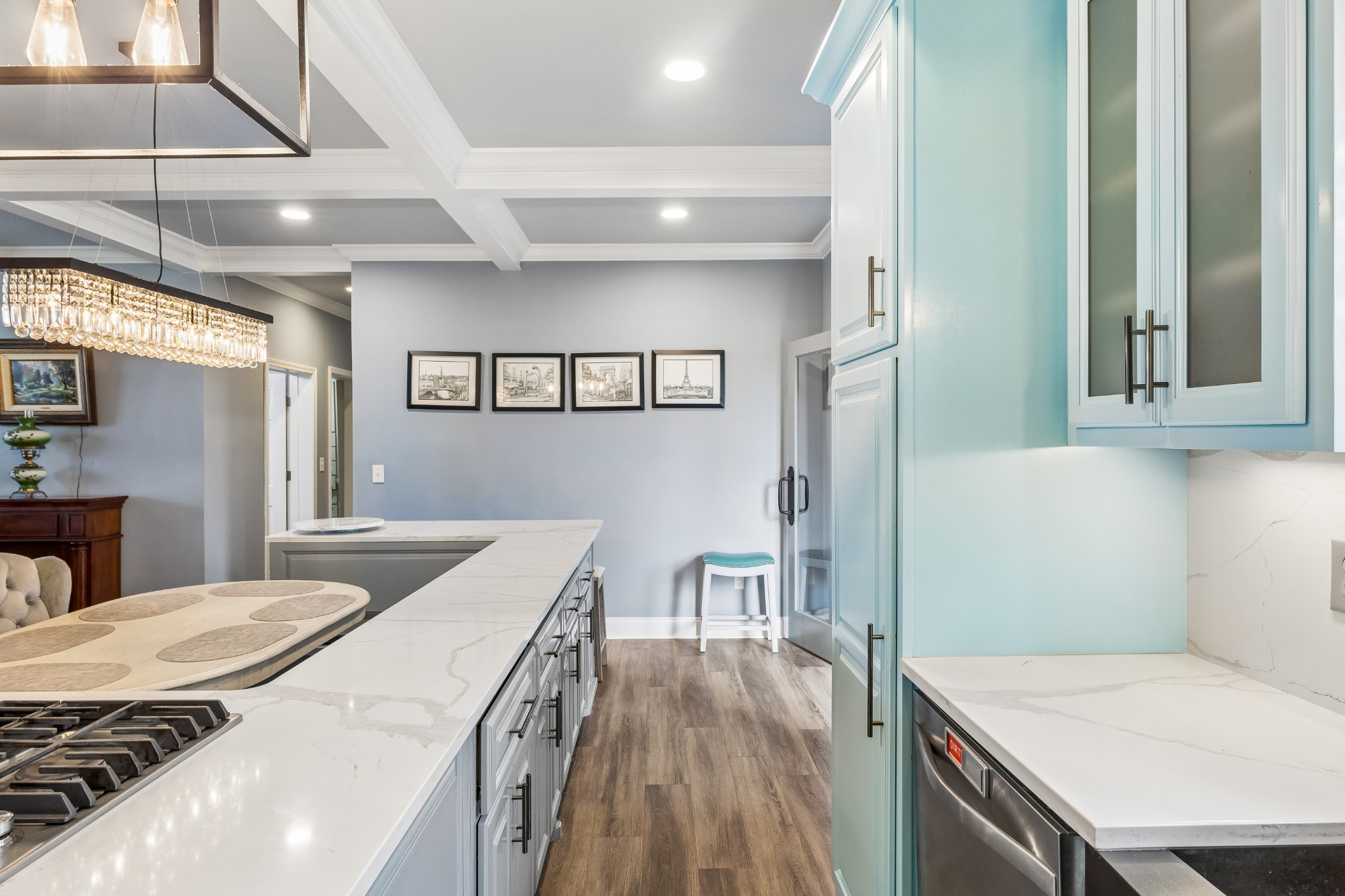 2028 Mason Lane Spring Hill, TN 37174 - Photo 11 of 25 a room with a bed and a chandelier