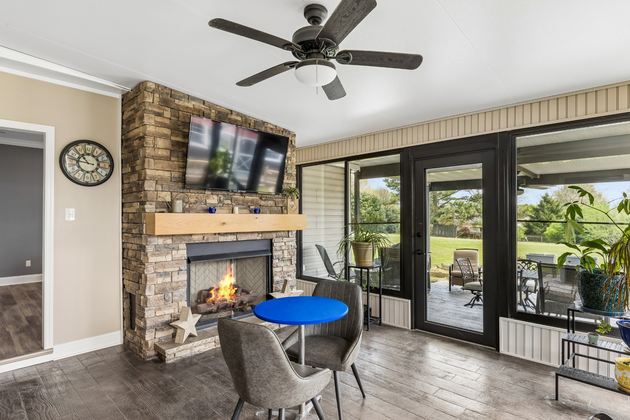 2028 Mason Lane Spring Hill, TN 37174 - Photo 21 of 25 a living room with furniture and a fireplace