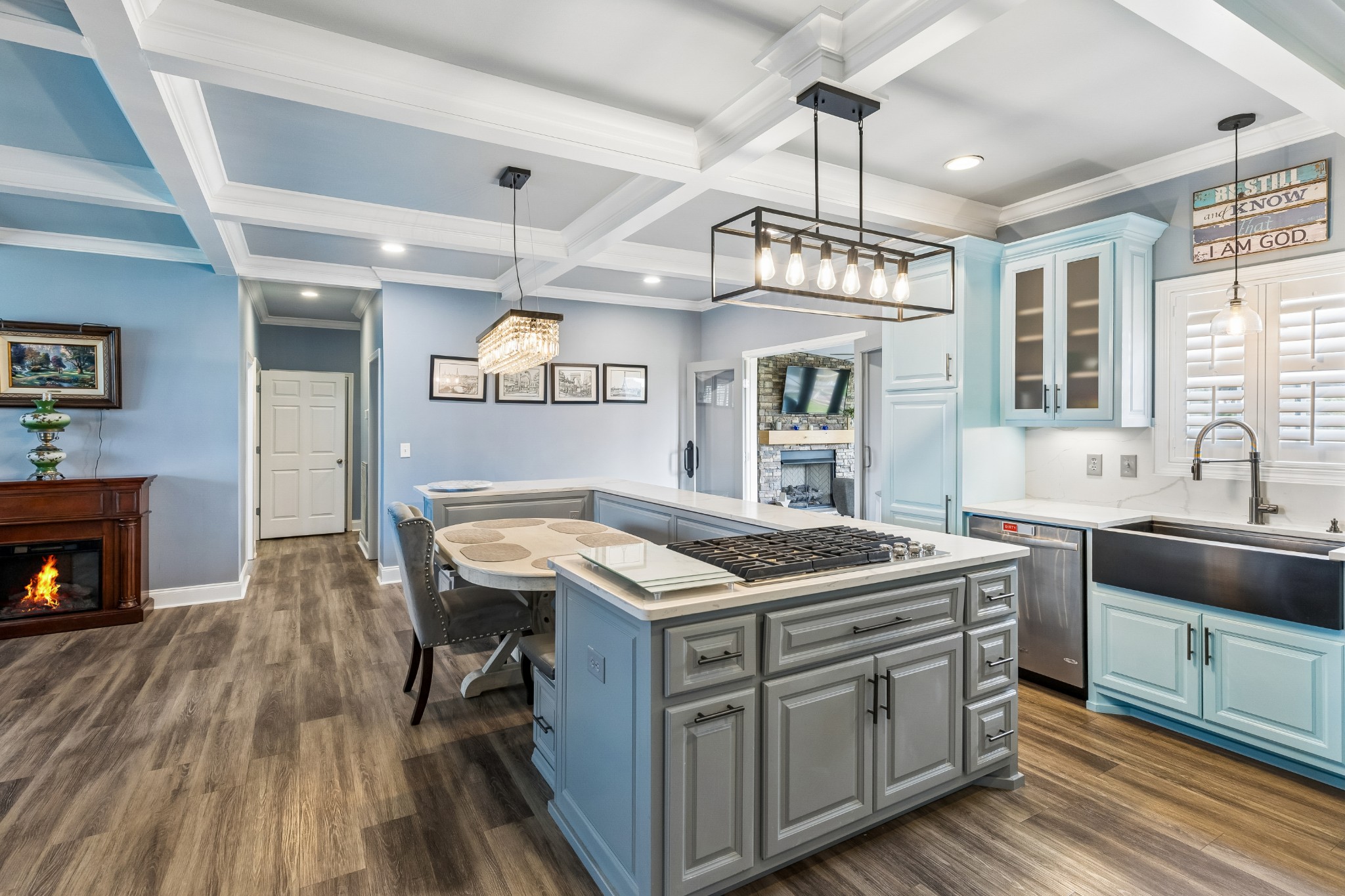2028 Mason Lane Spring Hill, TN 37174 - Photo 9 of 25 a kitchen that has a sink a stove and chairs in it