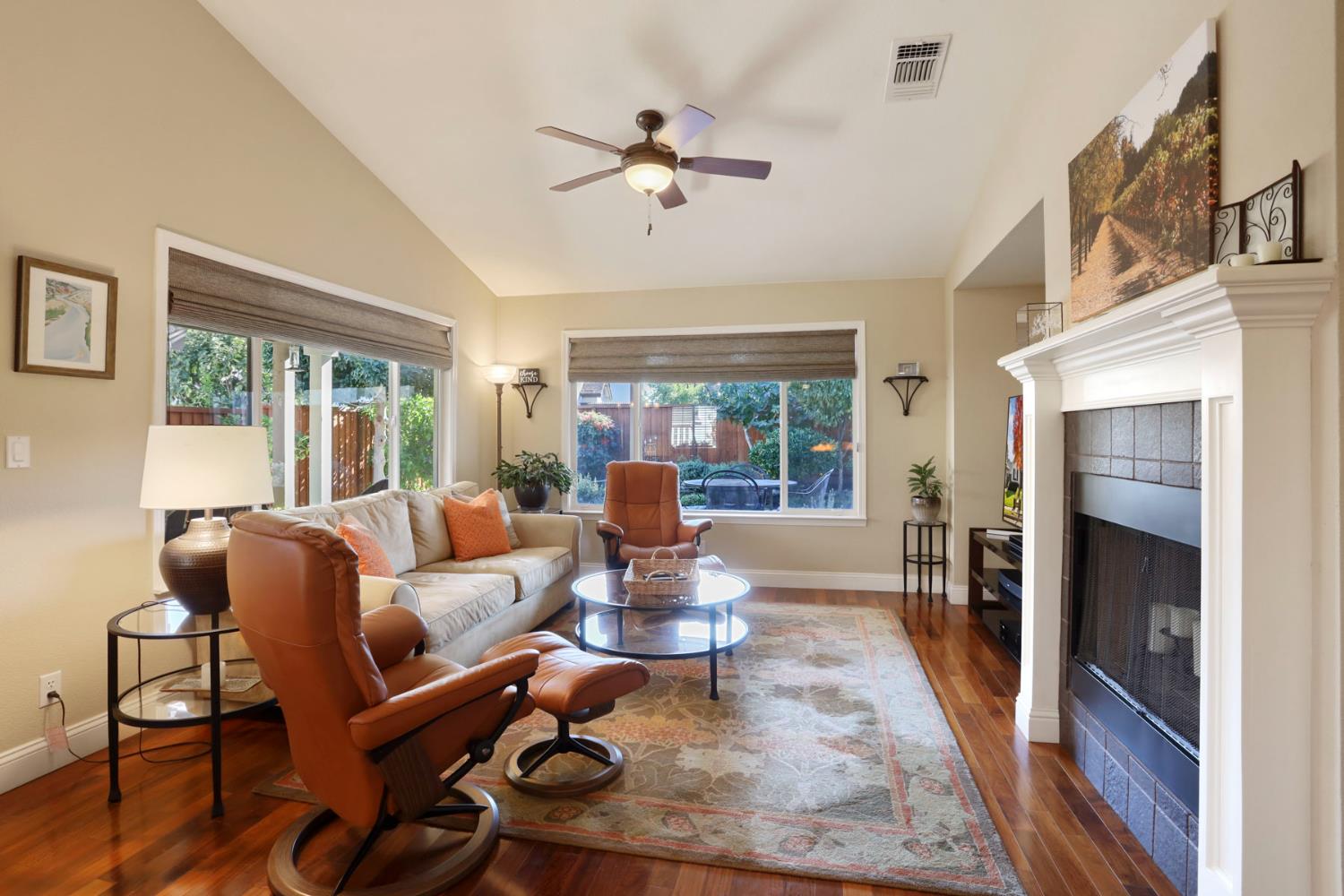 2832 Remington Way Tracy, CA 95377 - Photo 12 of 67 a living room with fireplace furniture and a large window