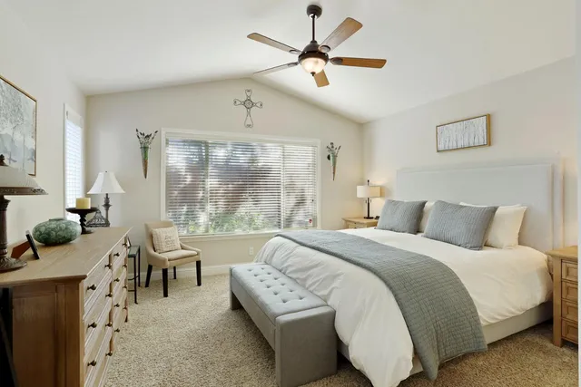 a living room with patio furniture