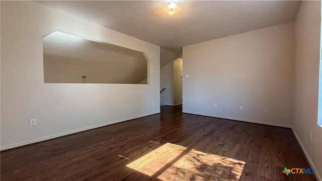 a view of an empty room