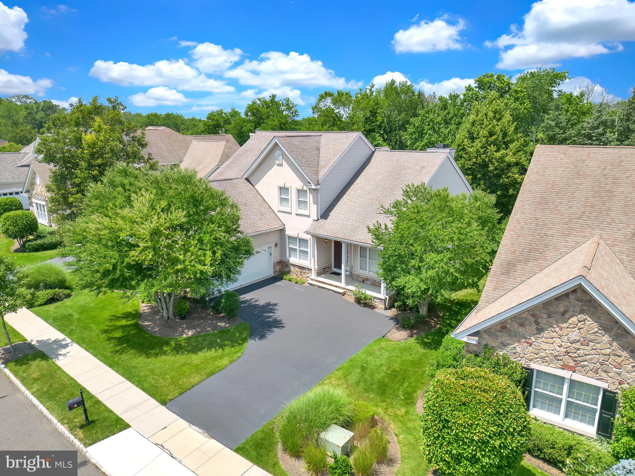 8 Bethpage Drive Skillman, NJ 08558 - Photo 35 of 36 a aerial view of a house with a garden