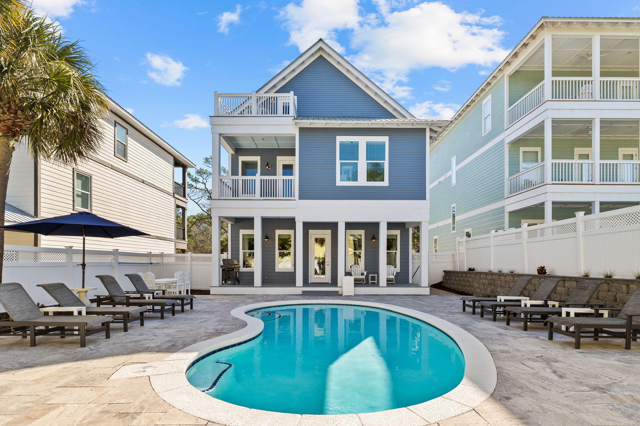 101 Santa Clara Street Santa Rosa Beach, FL 32459 - Photo 6 of 112 a view of a house with swimming pool and sitting area