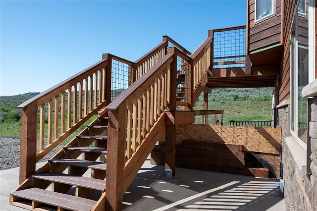 a view of city from balcony