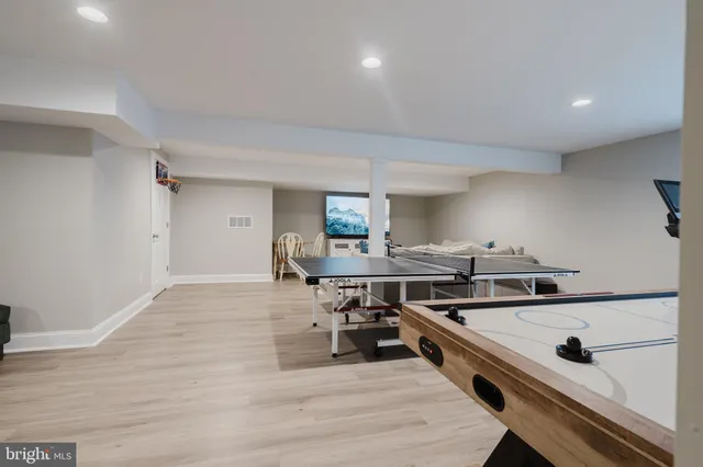 a view of backyard with seating space