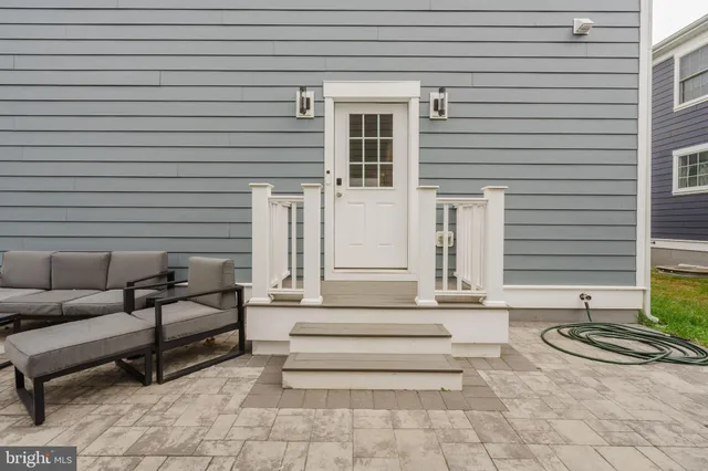 an aerial view of multiple houses