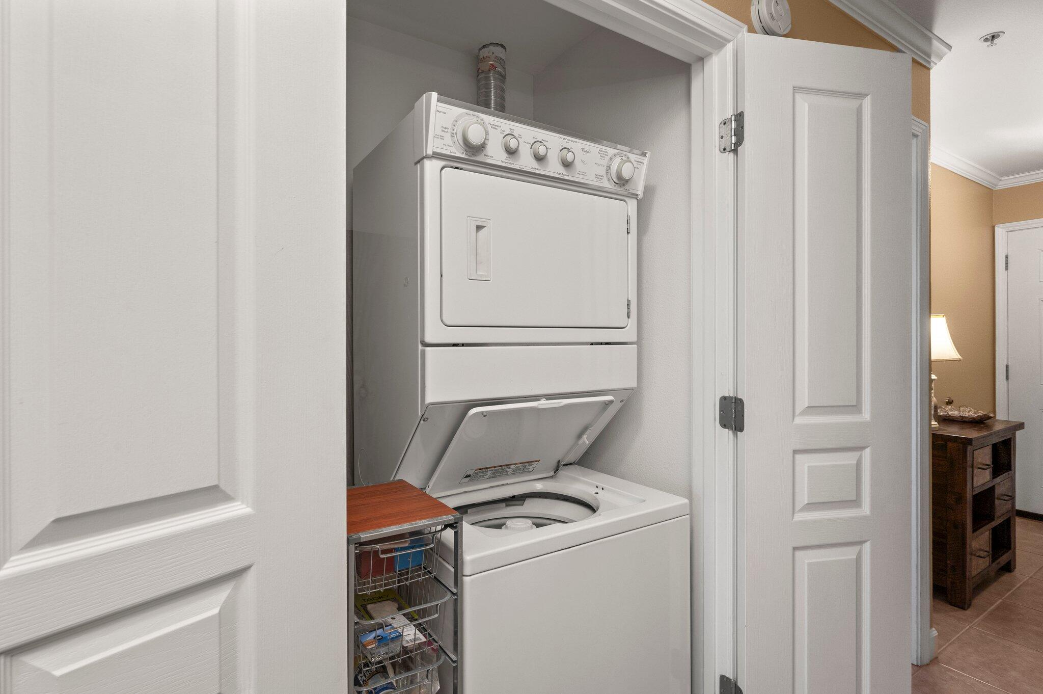 548 Sandy Cay Drive, Unit 203 Miramar Beach, FL 32550 - Photo 10 of 48 a utility room with dryer and washer