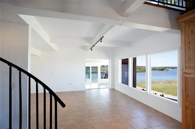 a view of an entryway with staircase