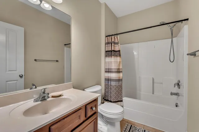 a view of a balcony with an outdoor space