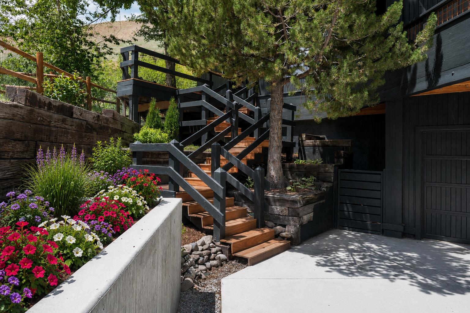 208 Georginia Road, Unit A Ketchum, ID 83340 - Photo 4 of 58 Stairs to Deck