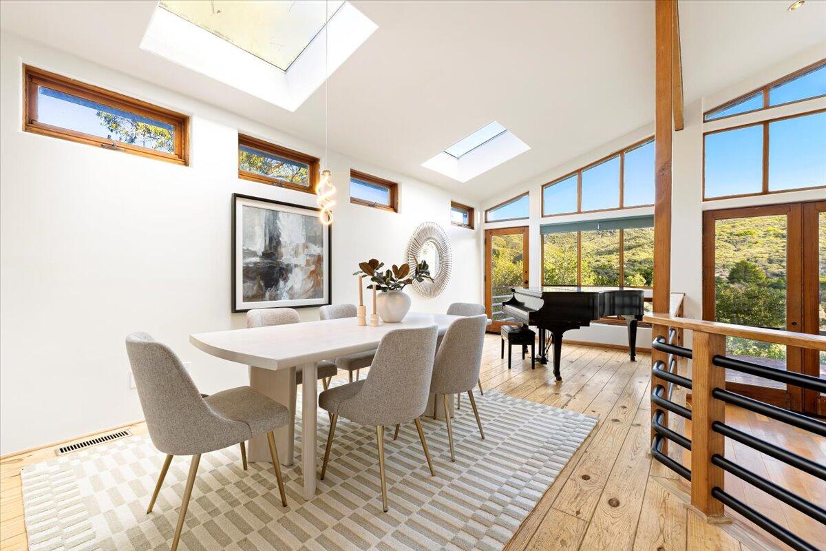 4808 Ogram Road Santa Barbara, CA 93105 - Photo 16 of 45 Dining Room with Skylights