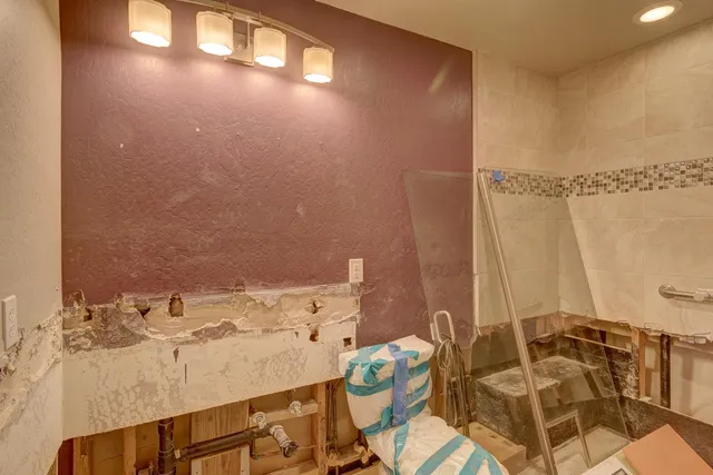 a view of storage and utility room