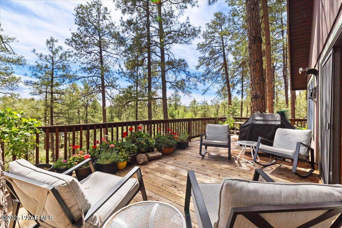 5588 Mountain View Prescott, AZ 86305 - Photo 16 of 45 a view of a patio with a chairs