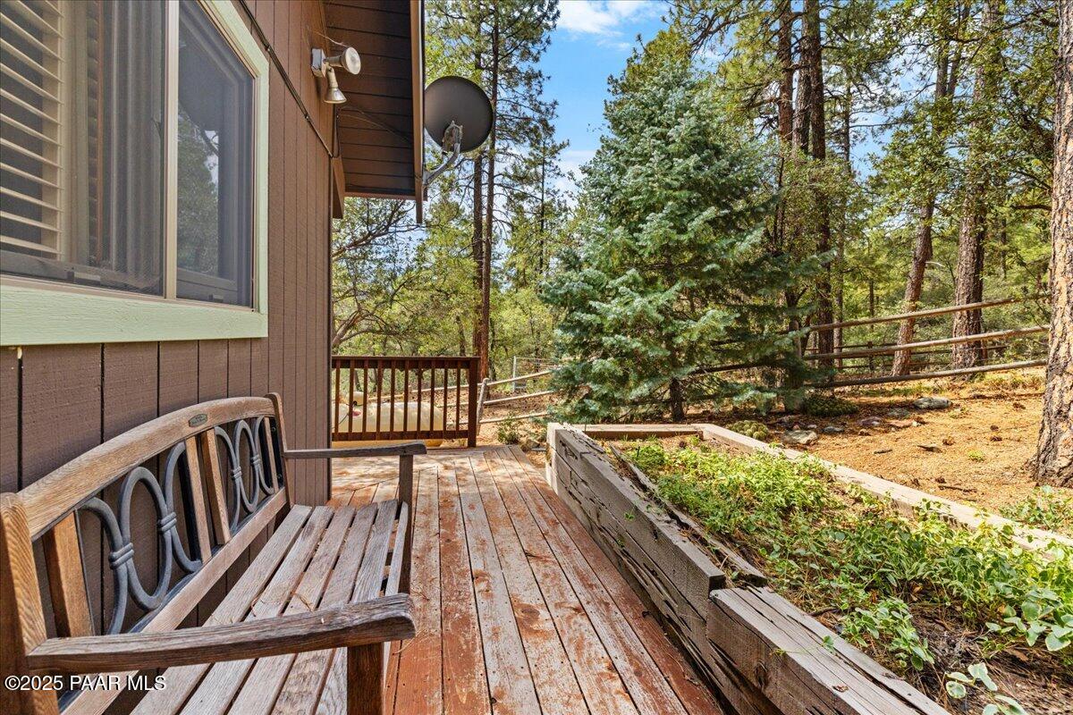 5588 Mountain View Prescott, AZ 86305 - Photo 21 of 45 a view of balcony with wooden floor