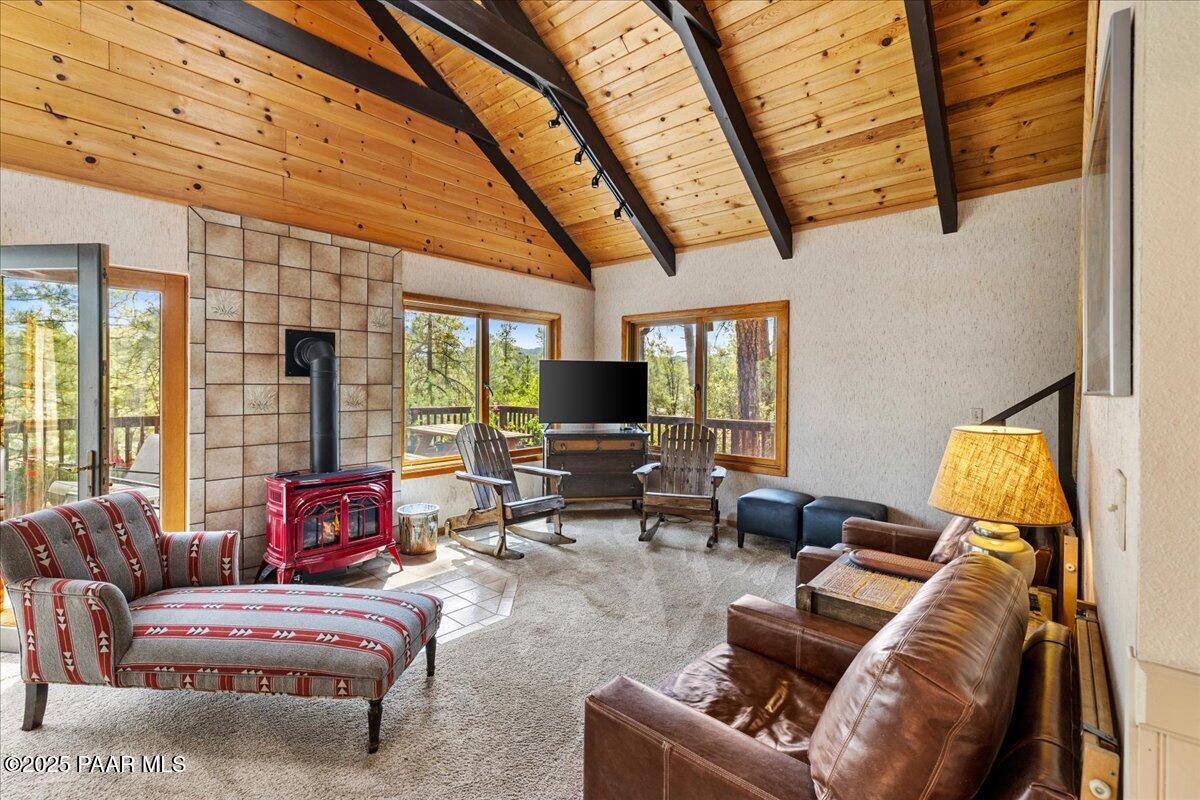 5588 Mountain View Prescott, AZ 86305 - Photo 4 of 45 a living room with furniture and a flat screen tv