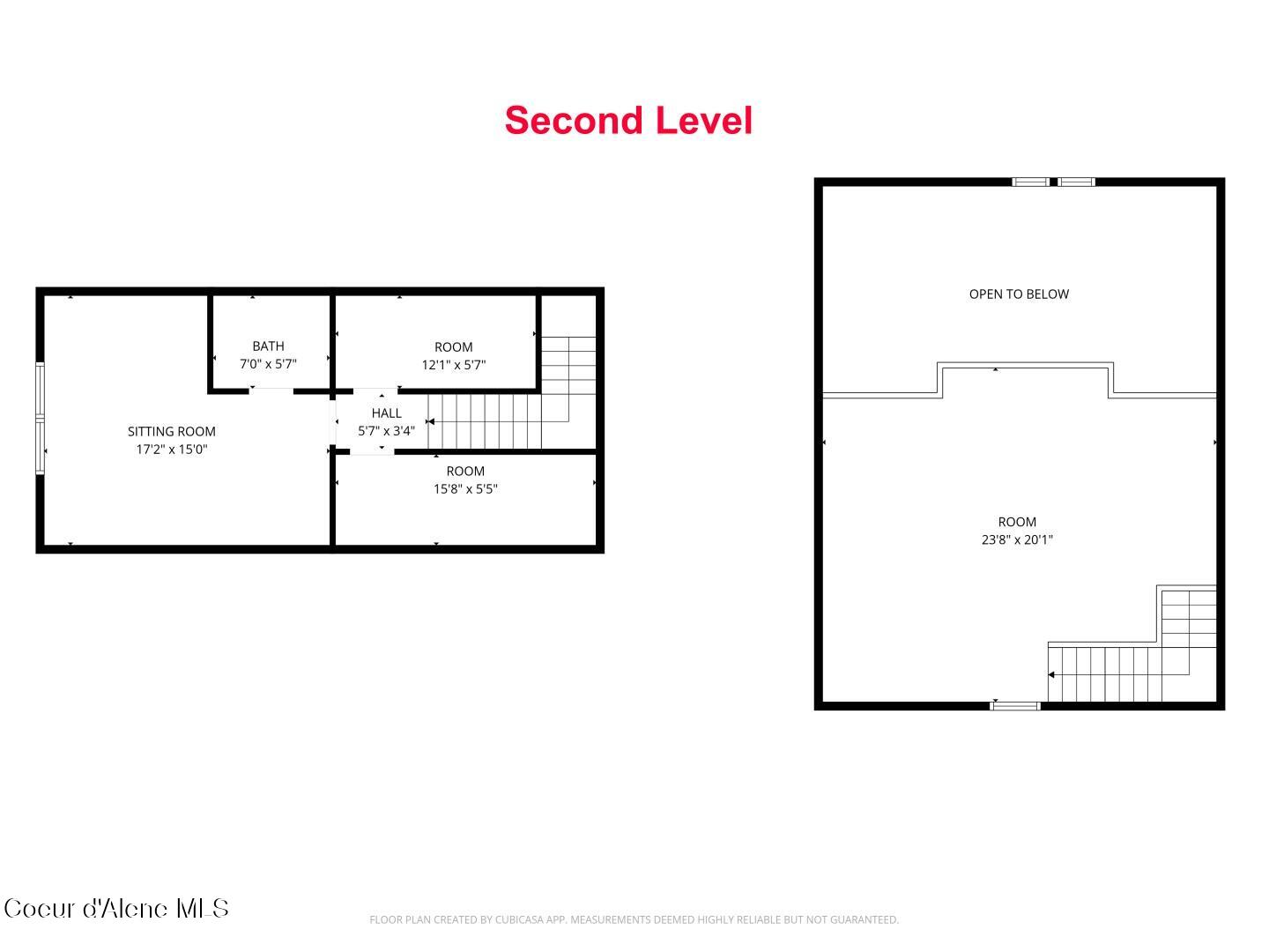 2222 Hidden Valley Road Sandpoint, ID 83864 - Photo 92 of 93 Floor plan 2nd level