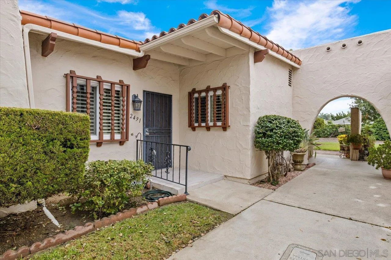a front view of a house