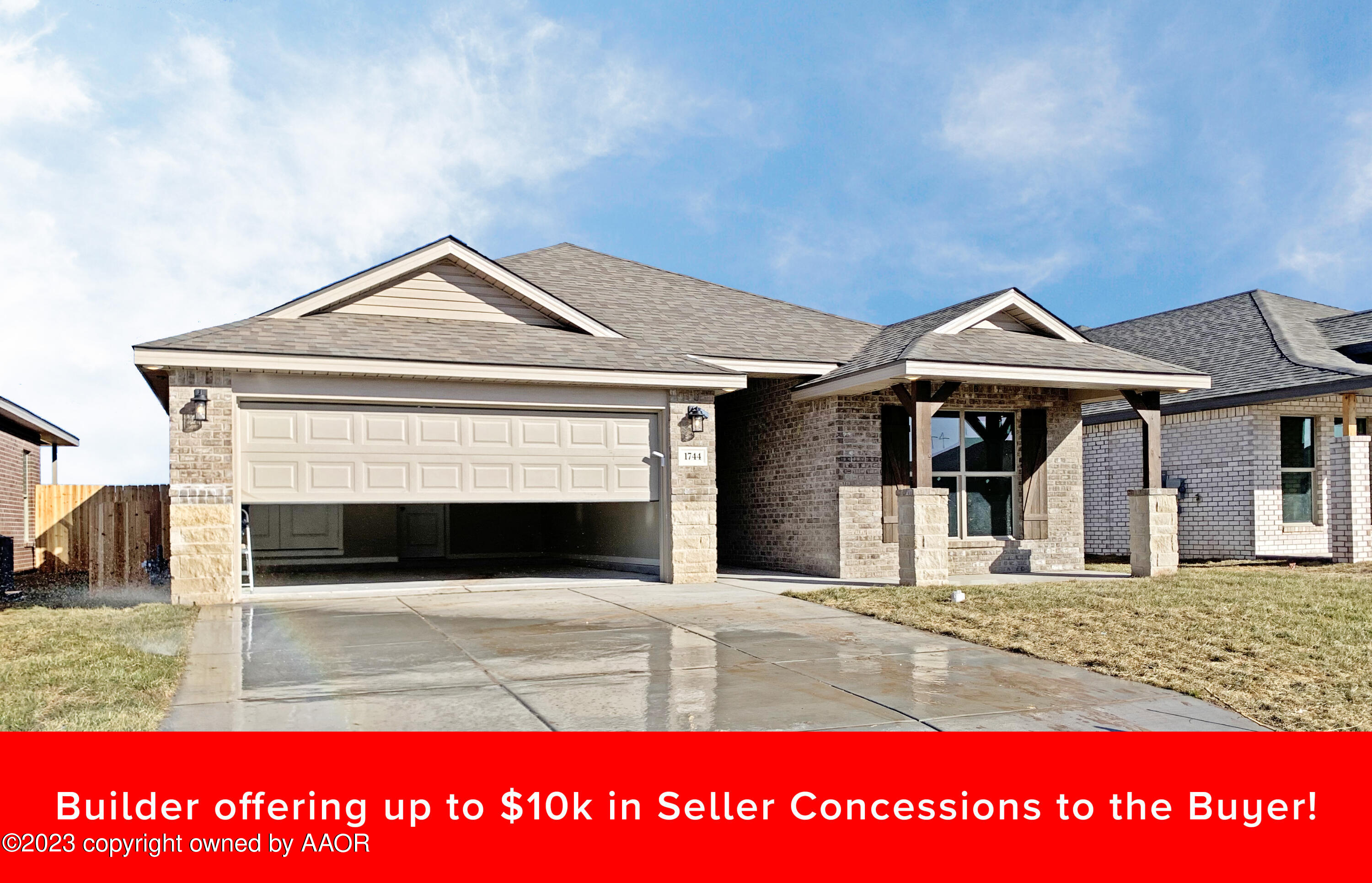 1744 Lullwater Road Amarillo, TX 79118 - Photo 1 of 22 front with banner