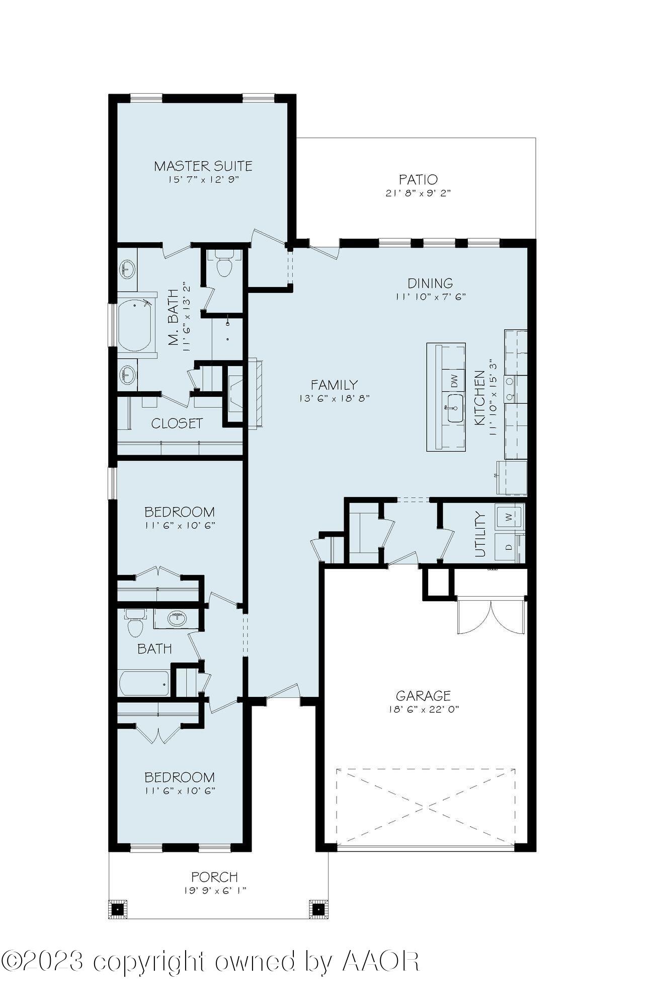 1744 Lullwater Road Amarillo, TX 79118 - Photo 22 of 22 Floorplan