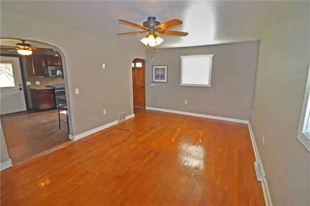 a view of an empty room