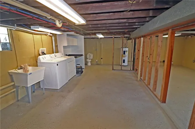 a view of a storage & utility room with stuff