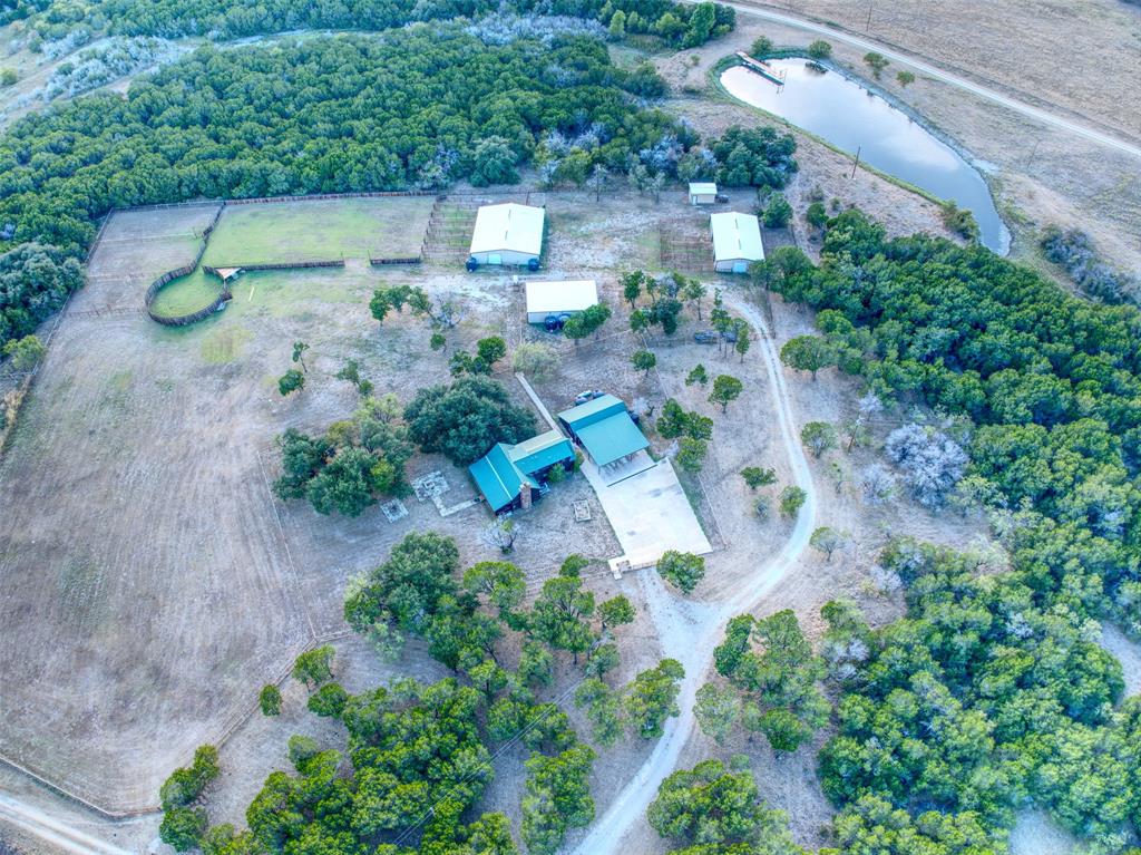 2525 Dodson Pr Road Gordon, TX 76453 - Photo 4 of 31 Aerial view of property and surrounding area with rural landscape