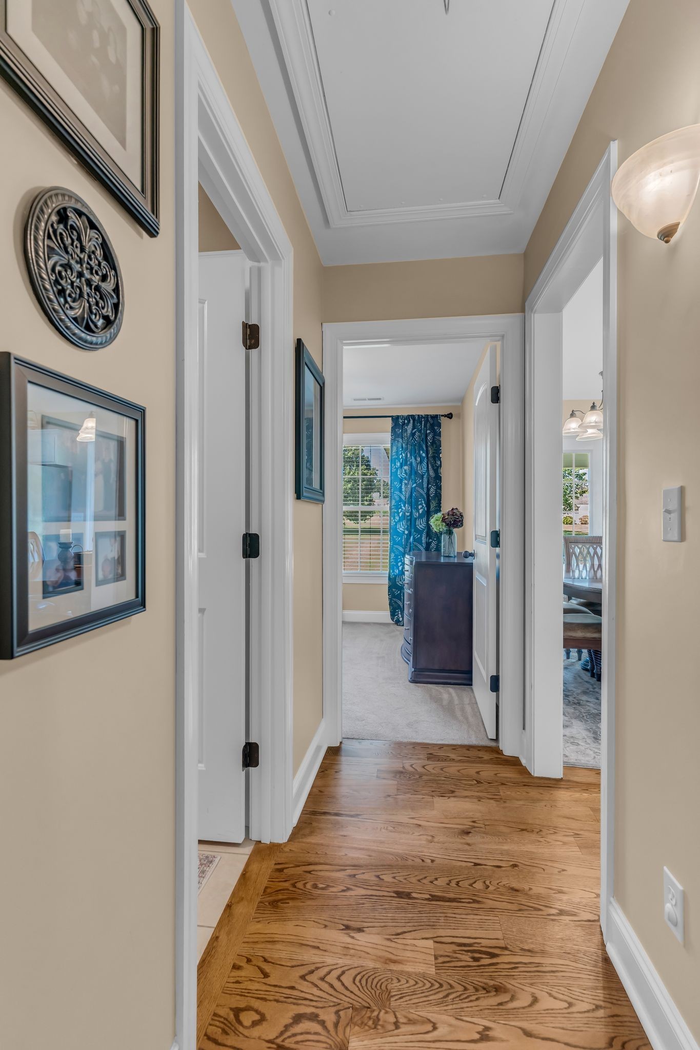 1688 Porter Road Bon Aqua, TN 37025 - Photo 13 of 38 a view of hallway with wooden floor and furniture