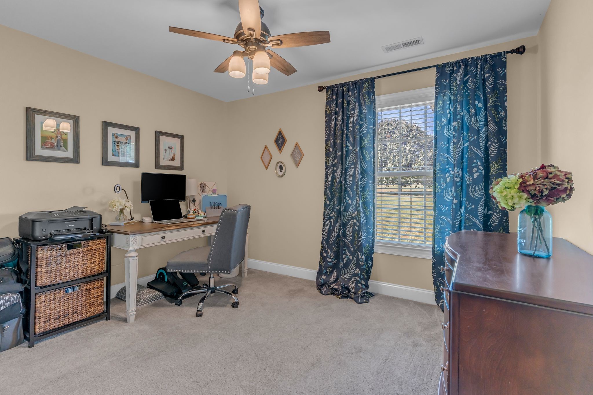 1688 Porter Road Bon Aqua, TN 37025 - Photo 17 of 38 a view of a workspace with furniture and a window